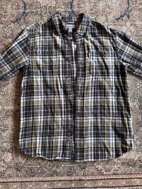 Men's Carhartt Plaid Button-Up Shirt